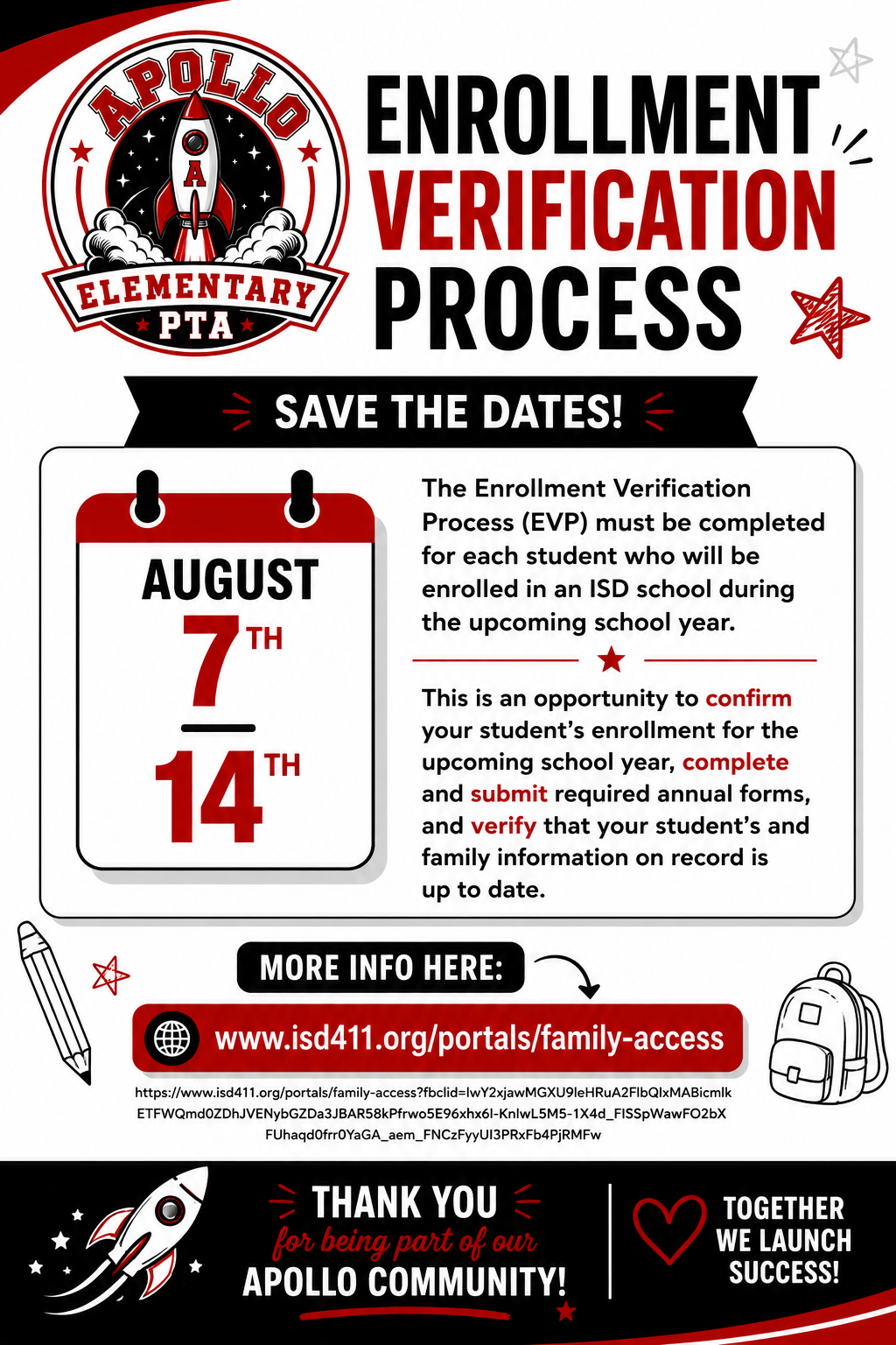 EVP flyer for 26-27 school year